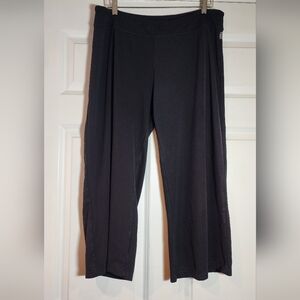 Avia Black Wide Leg Crop Track Pants XL